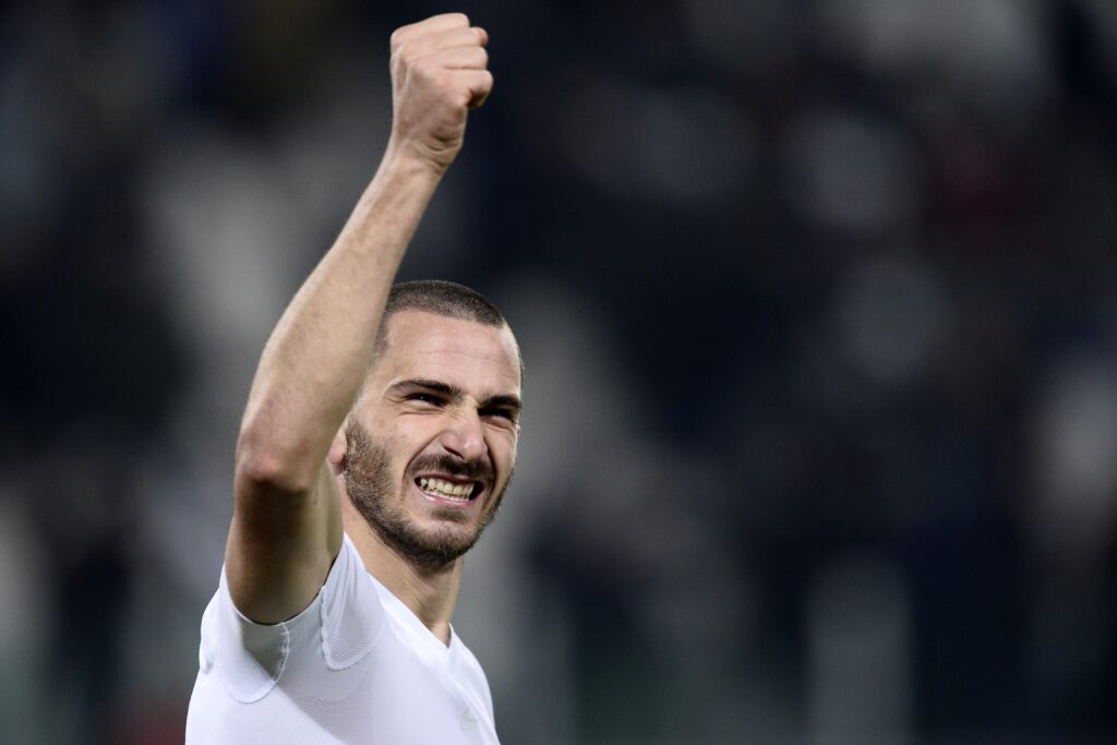 Juventus: quattro diffidati in vista della Sampdoria 1 bonucci esulta febbraio 2015 ifa