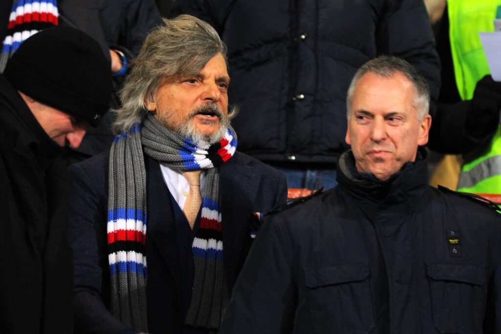 Ferrero: «Sinisa ha preso la sua strada. Eto'o me lo tengo stretto» 1 ferrero doria tribuna sampdoria febbraio 2015 ifa