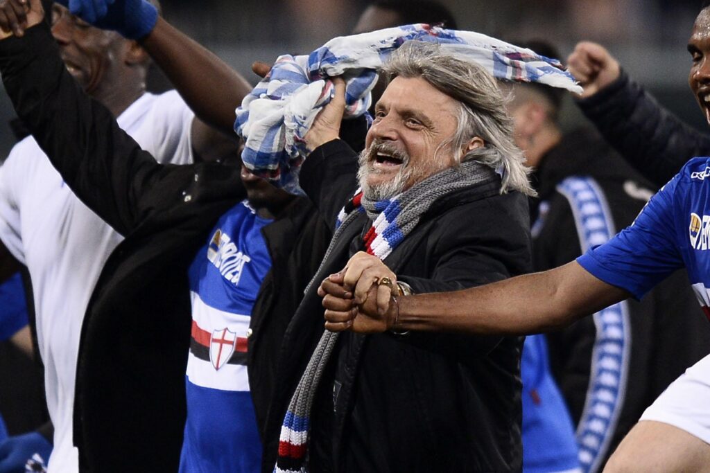 Ferrero: «Balotelli da noi rinascerebbe, per Cassano sto mettendo via i soldi» 1 ferrero esulta sampdoria marzo 2015 ifa