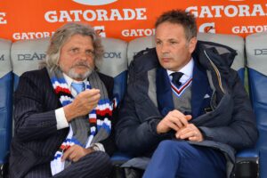 Lazio-Samp, Mihajlovic ritrova Ferrero in tribuna: sorrisi e abbracci
