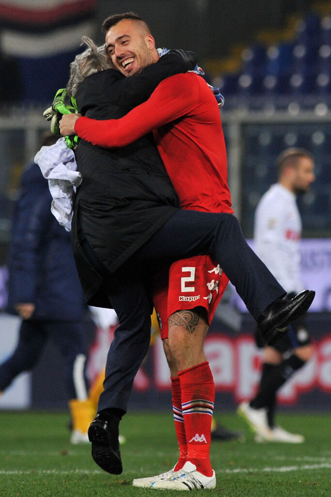 Ferrero viviano esultano sampdoria marzo 2015 ifa