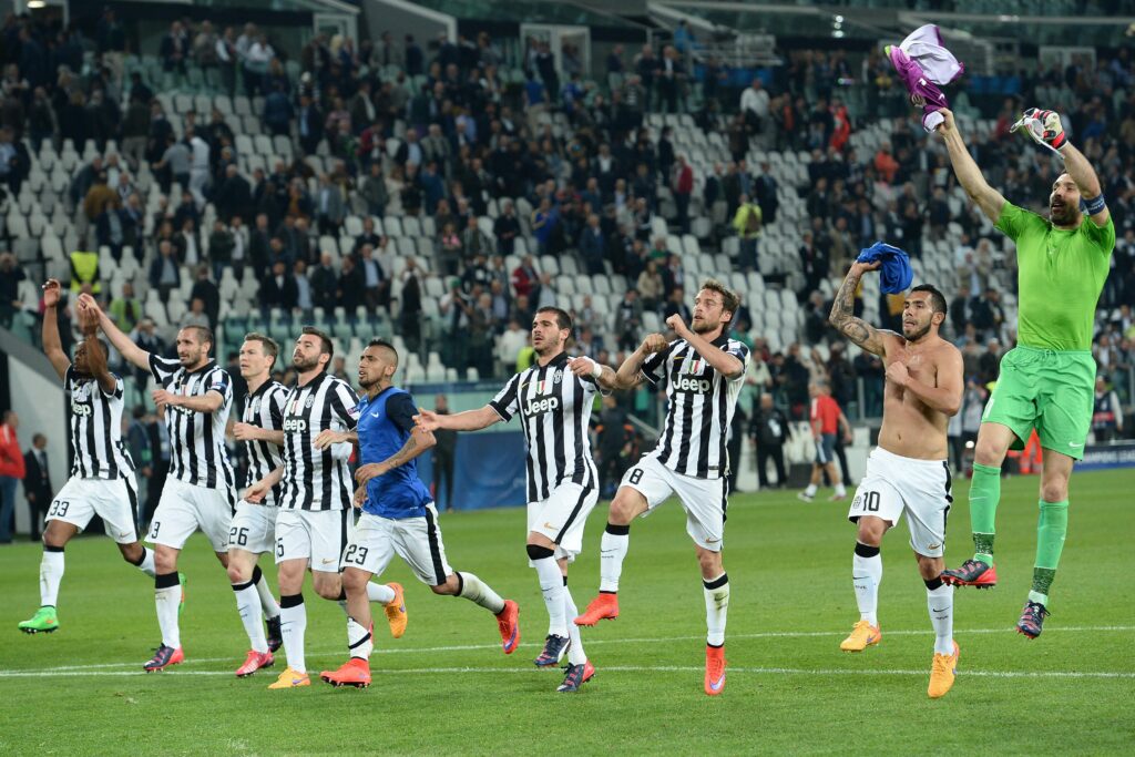 Juventus esulta champions league aprile 2015 ifa