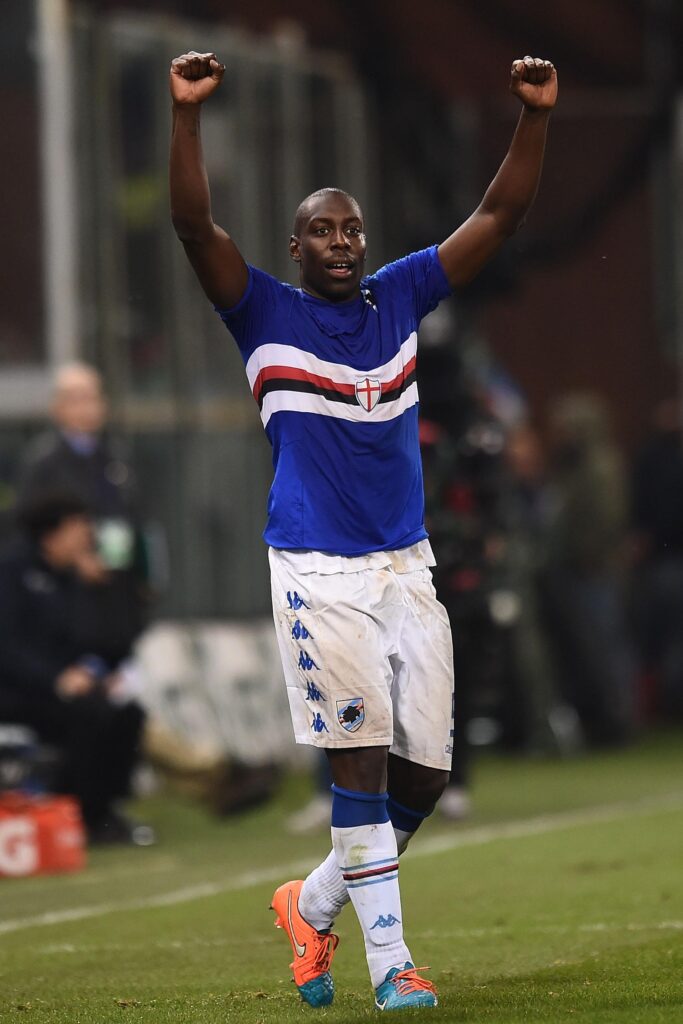 Okaka: «Spero in un anno pieno di emozioni» 1 okaka esulta sampdoria novembre 2014 ifa