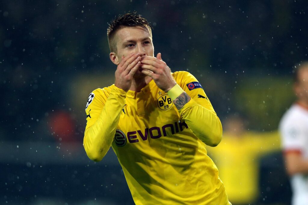 Reus esulta borussia dortmund champions league novembre 2014 ifa