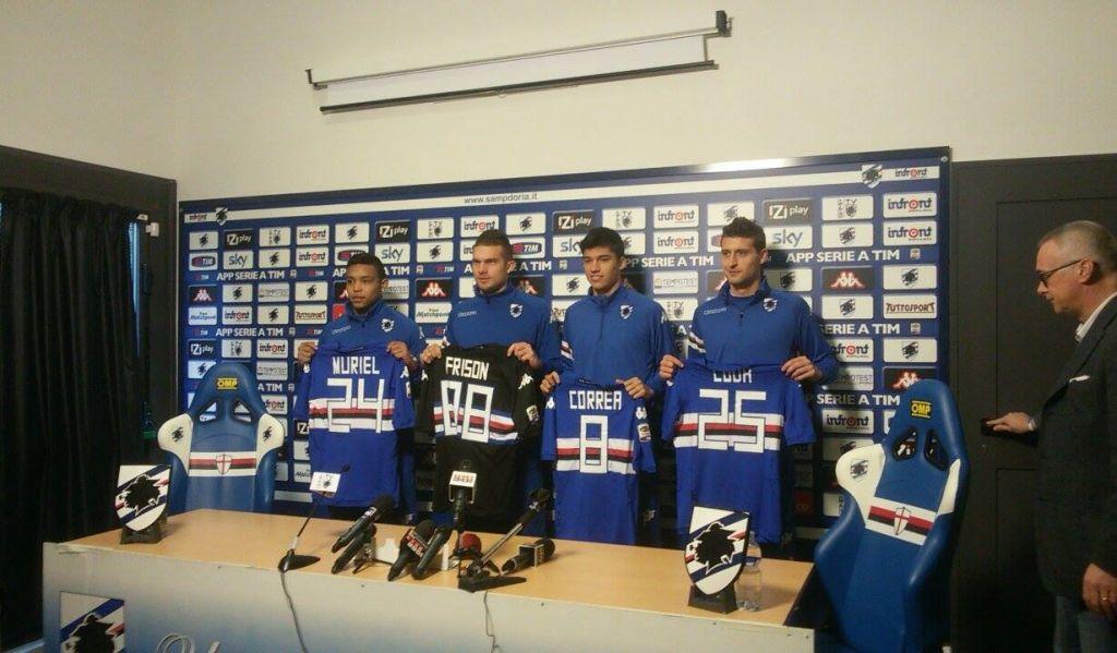 Sampdoria, ricordi Frison? Riparte dai Dilettanti 1 muriel coda frison correa sn24