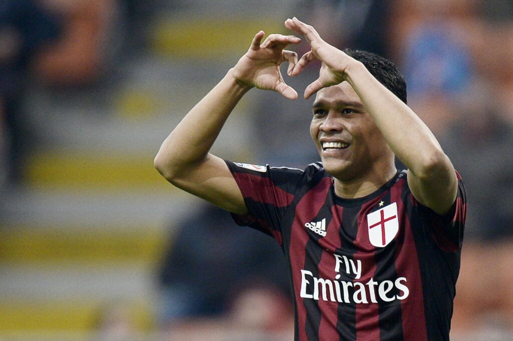 Montella si affida a Bacca e Niang contro la Sampdoria 1 bacca esulta milan dicembre 2015 ifa