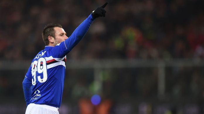 cassano-esulta-bis-sampdoria-gennaio-2016-ifa sampdoria cassano