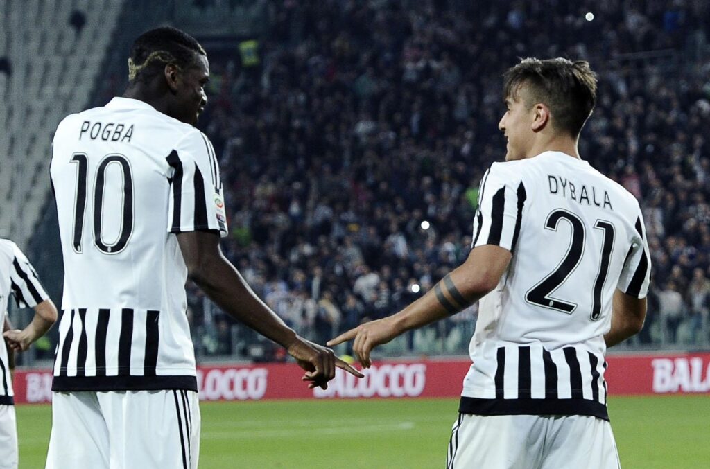Verso Juve - Samp: nessun diffidato bianconero a rischio squalifica 1 dybala pogba juventus aprile 2016 ifa