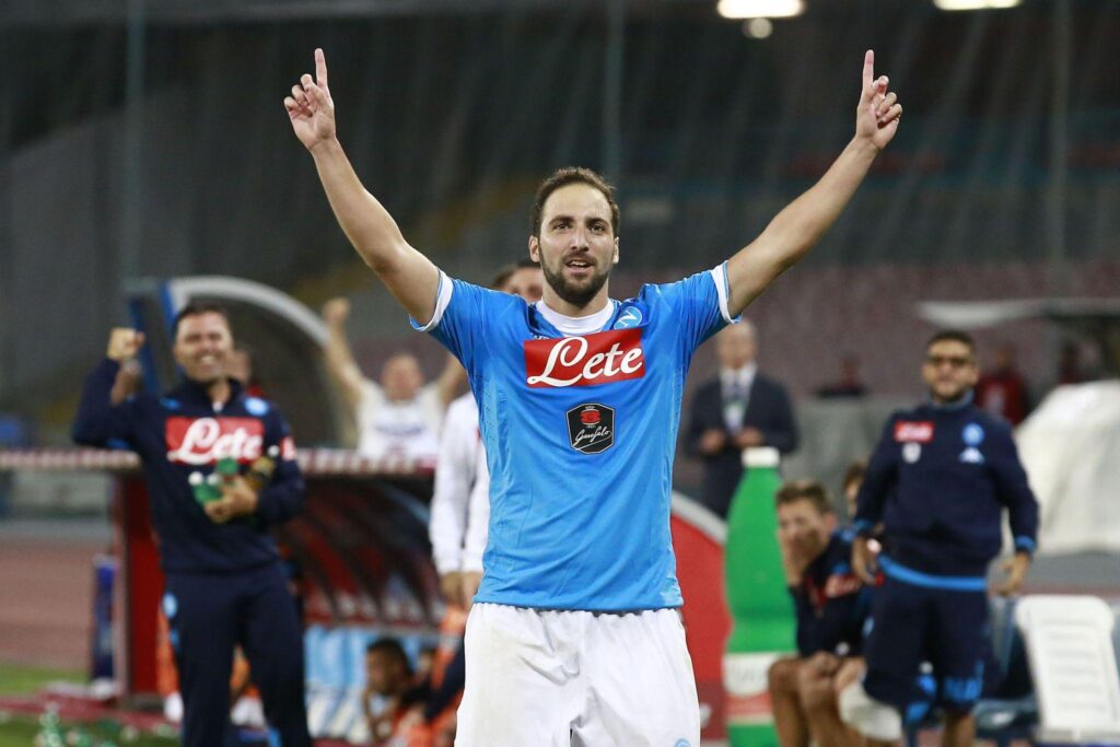 Football Data: le curiosità di Samp-Napoli 1 higuain esulta bis napoli settembre 2015 ifa