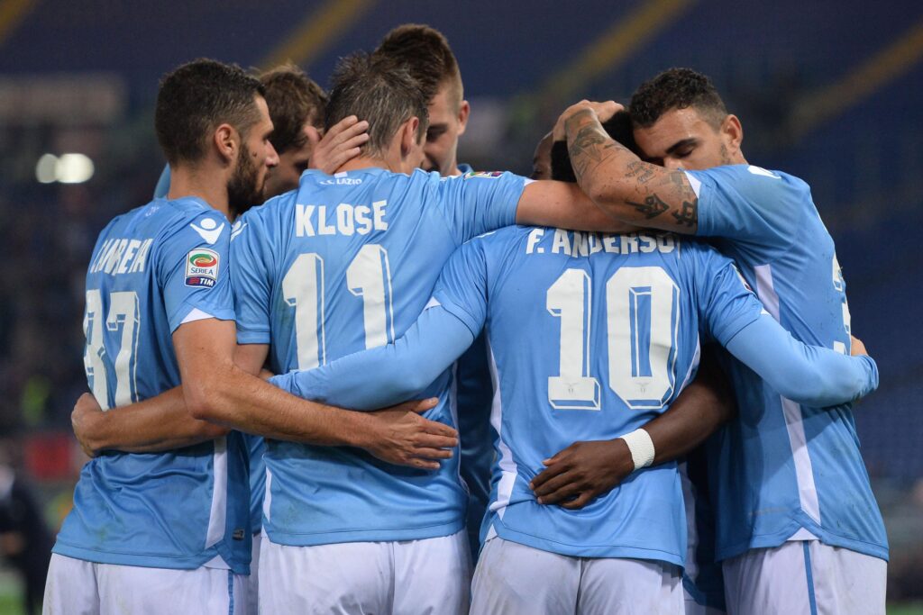 Lazio esultanza bis ottobre 2015 ifa