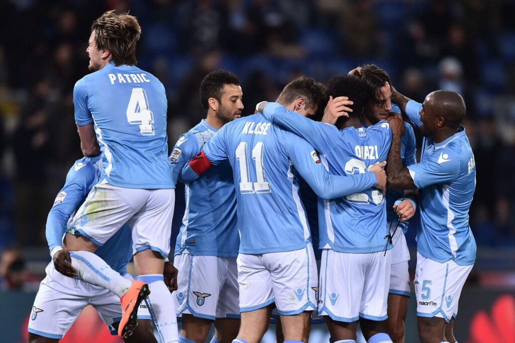 Spinozzi: «Il cuore mi dice che la Lazio riuscirà a battere la Samp» 1 lazio esultanza marzo 2016 ifa