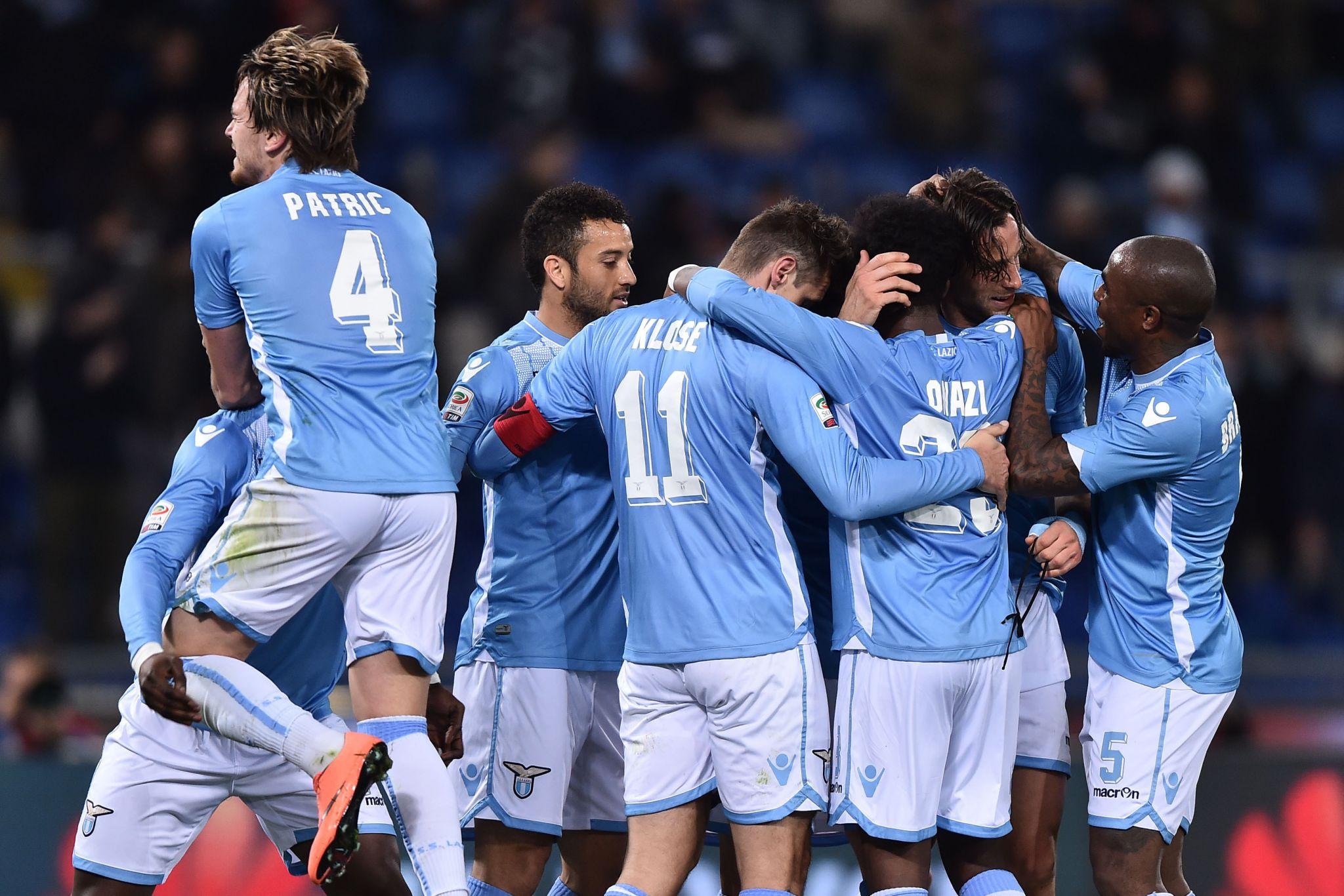 Spinozzi: «Il cuore mi dice che la Lazio riuscirà a battere la Samp» 26 lazio esultanza marzo 2016 ifa