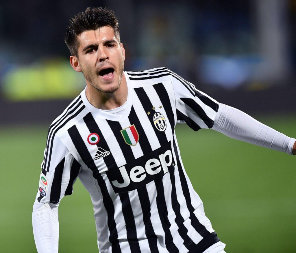 Morata esulta juventus aprile 2016 ifa