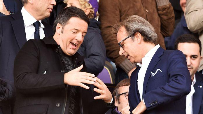 renzi-della-valle-andrea-tribuna-fiorentina-novembre-2015-ifa fiorentina sampdoria renzi