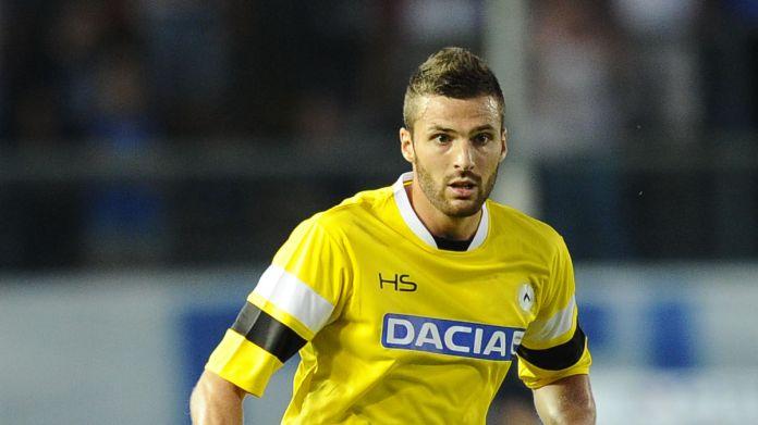 Heurteaux Thomas Udinese 2013 maglia gialla 2013 azione ifa heurtaux bonato
