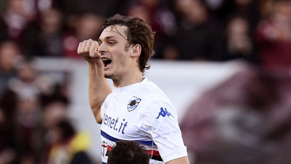 Gabbiadini esulta sampdoria away marzo 2014 ifa
