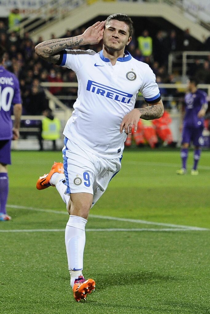 Icardi esulta inter away febbraio 2014 ifa