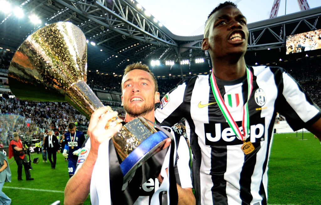 Marchisio infortunato: sospetta distorsione al ginocchio 1 marchisio pogba juventus 2013 festa scudetto ifa