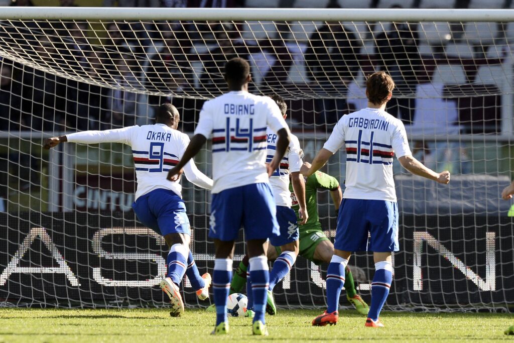 Torino Sampdoria, Okaka e Gabbiadini fanno volare i blucerchiati - VIDEO 1 okaka gol torino