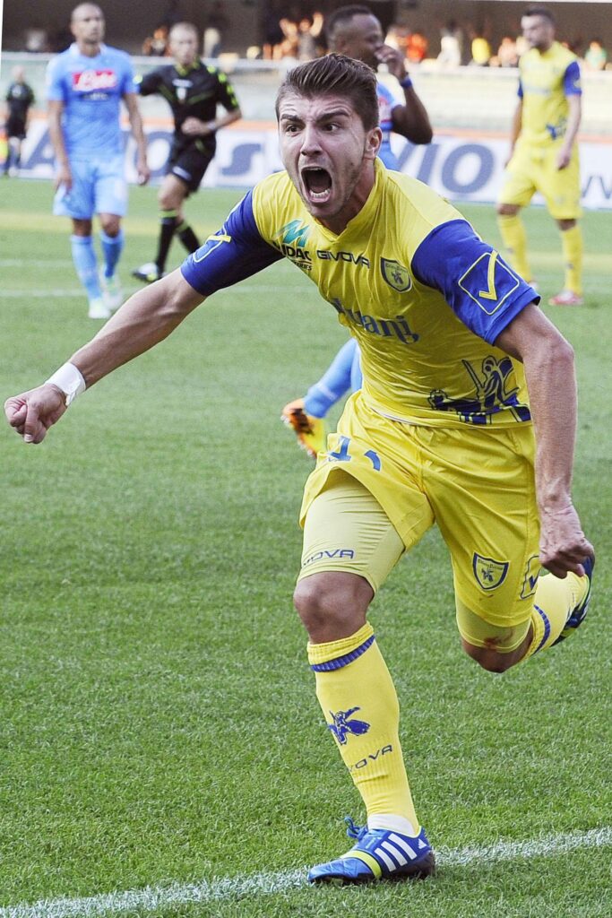 Paloschi esulta chievo