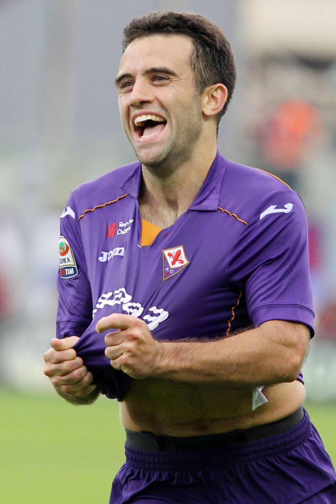 Giuseppe Rossi: «Dobbiamo continuare così» 1 rossi esulta maglia fiorentina 2013 ifa