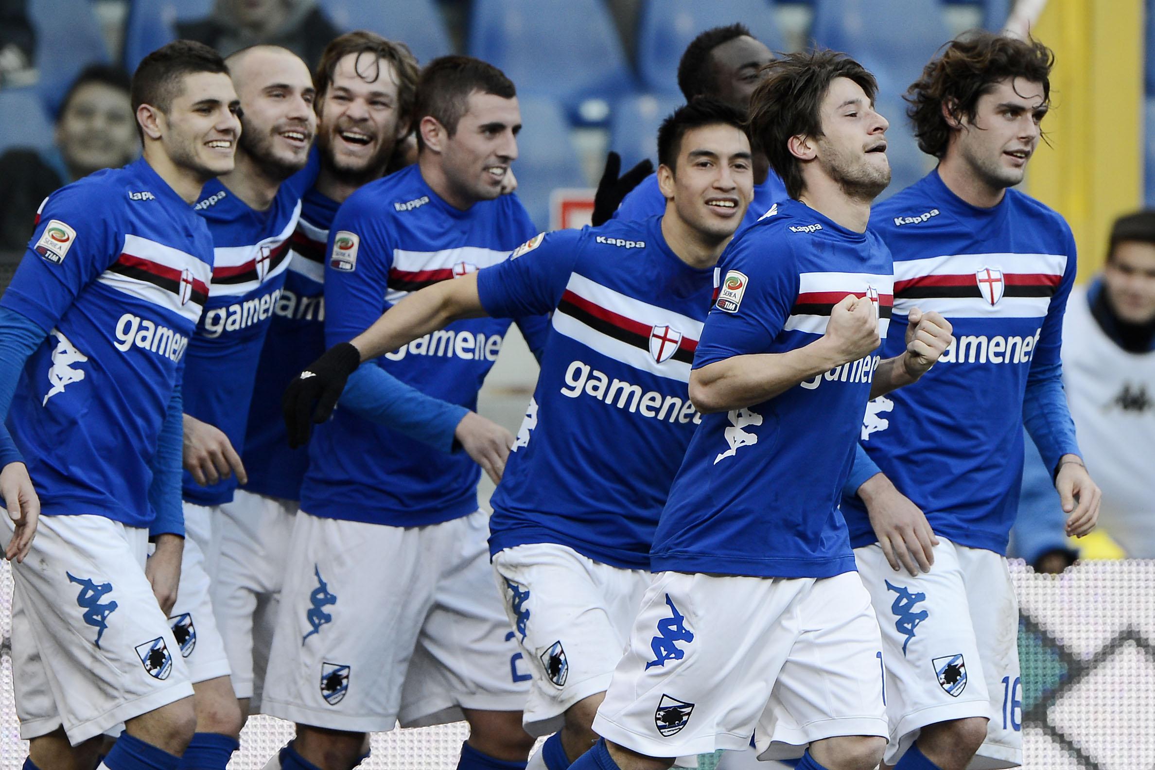 sampdoria esultanza collettiva ifa