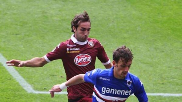gabbiadini copre palla samp torino gerolamocalcagno