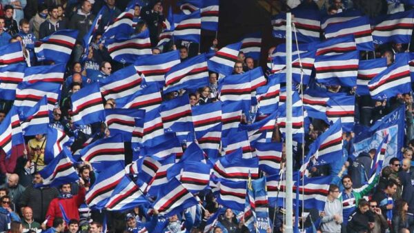 gradinata sud bandierine samp torino gerolamocalcagno
