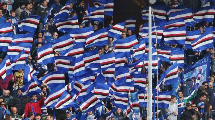 gradinata-sud-bandierine-samp-torino-gerolamocalcagno Genoa-Sampdoria