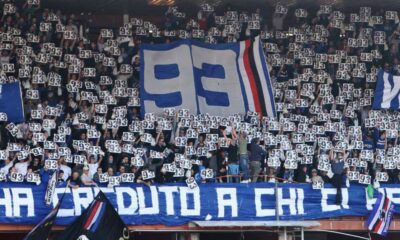 gradinata sud ritorno 93 daspo samp livorno