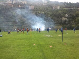 Live Bogliasco: rifinitura a porte semi-chiuse, tattica e partitelle