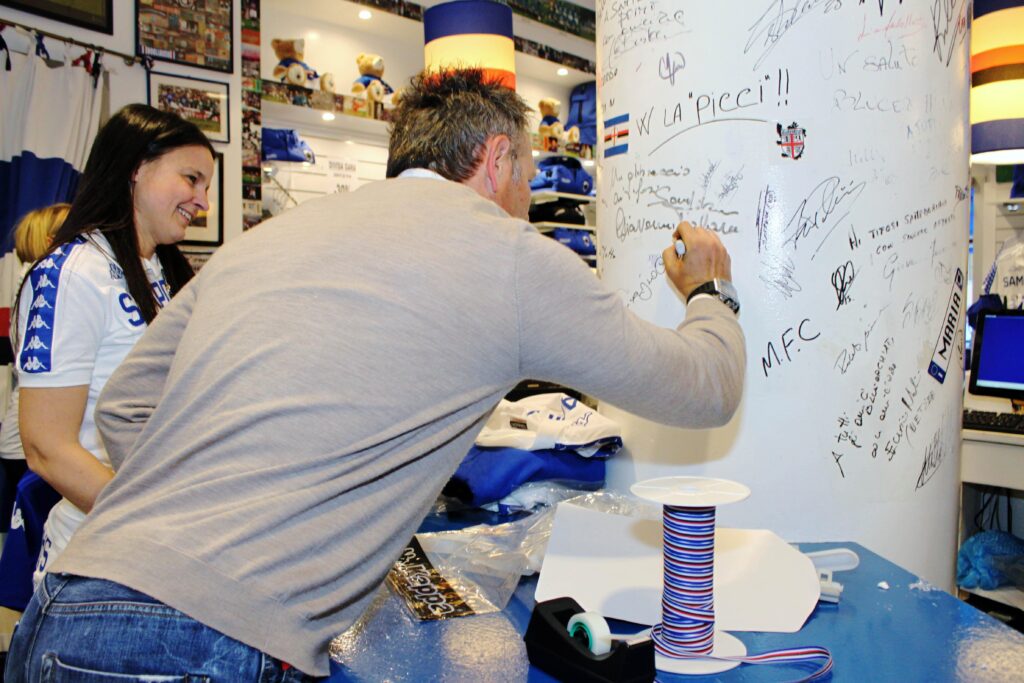 Mihajlovic firma muro samppoint marina bollini