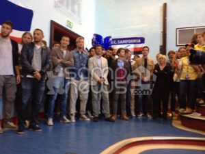 Garrone e la Samp al Gaslini: «Non potevamo mancare questo appuntamento»
