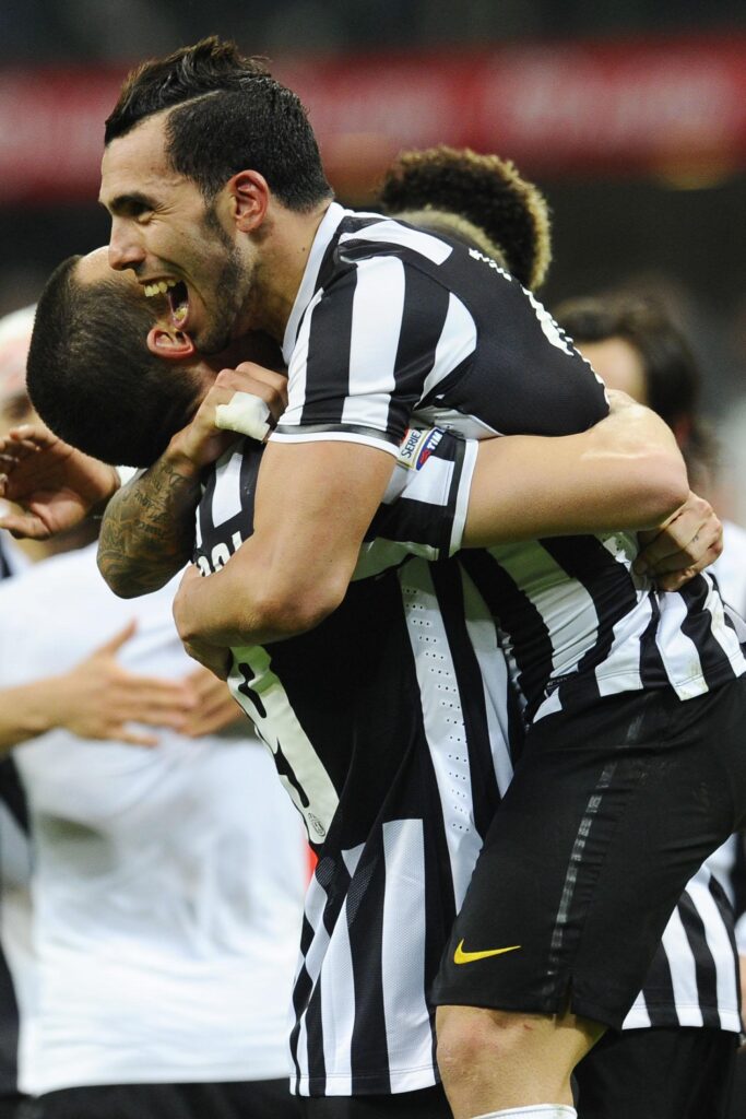 Tevez bonucci esultano juventus marzo 2014 ifa